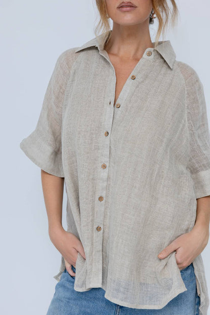 Arana Linen Shirt - Natural