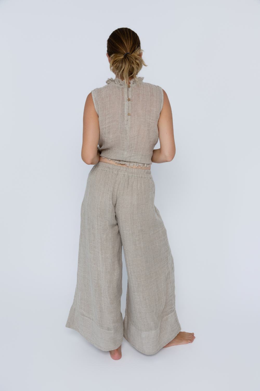 Arana Linen Pant - Natural