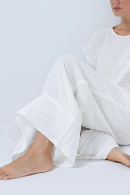 Arana Linen Pant - Off White