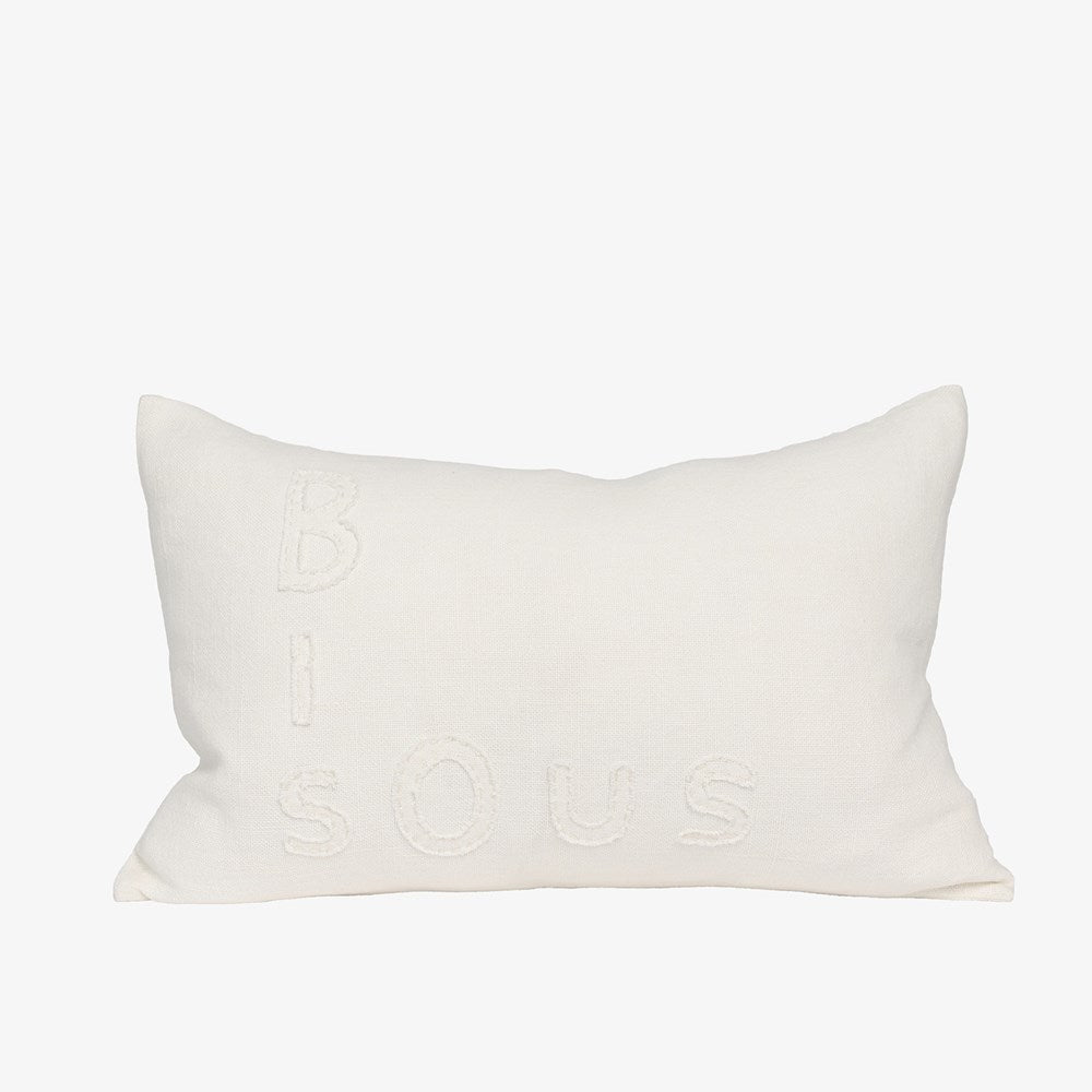 Bisous Cushion - White