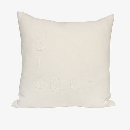 Bisous Cushion - White