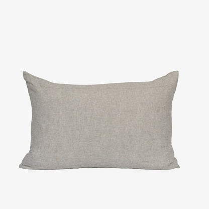 Bound Cushion - Grey Chambray