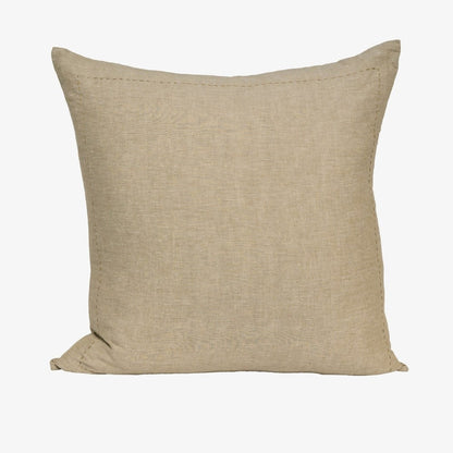 Bound Cushion - Moss Green Chambray