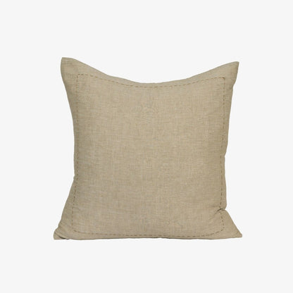 Bound Cushion - Moss Green Chambray