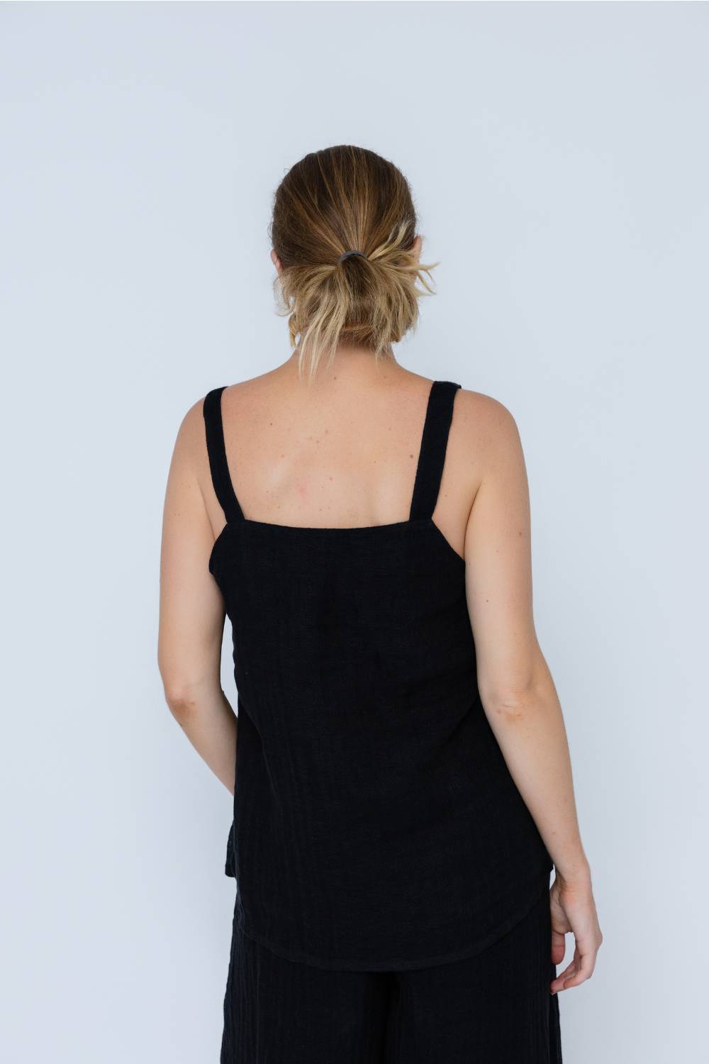 Classic Linen Tank - Black