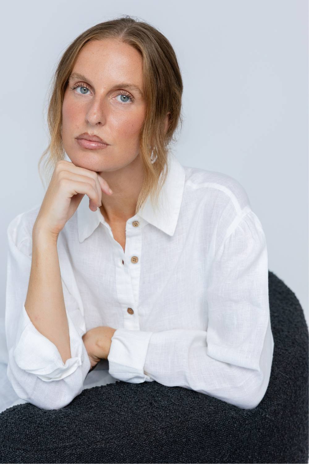 Copenhagen Linen Blouse - White