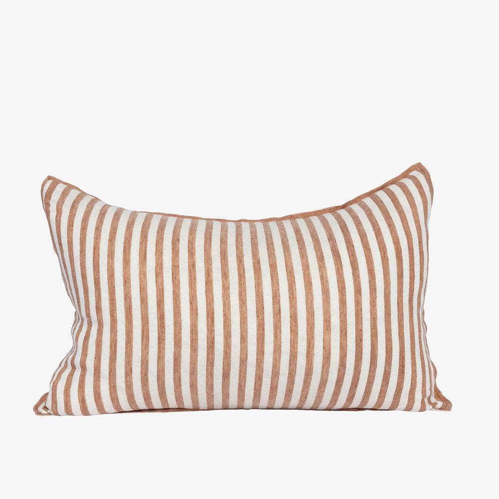 Drift Cushion - White/Nutmeg