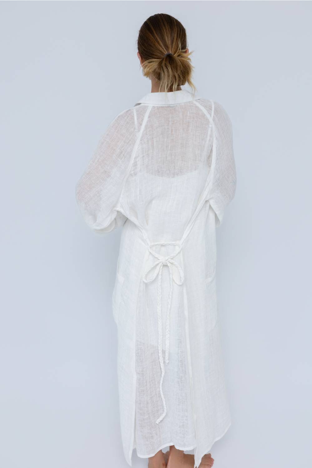 Desert Linen Duster - Off White