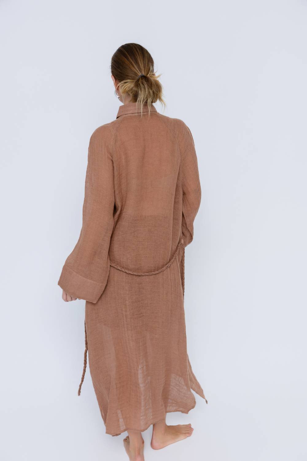 Desert Linen Duster - Clay
