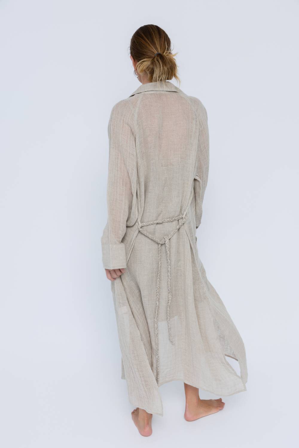 Desert Linen Duster - Natural