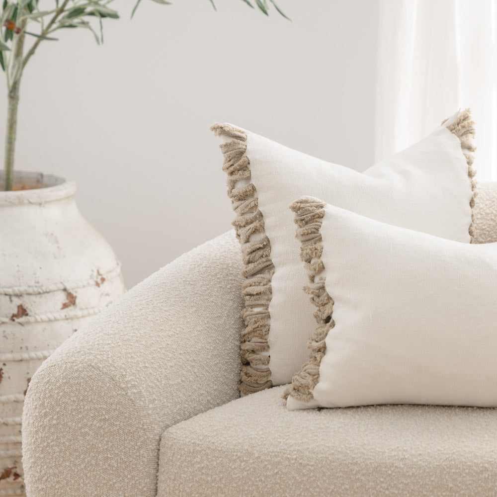Aperitif Linen Cushion - Off White/Natural