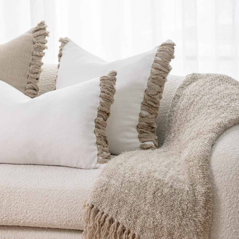 Aperitif Linen Cushion - Off White/Natural