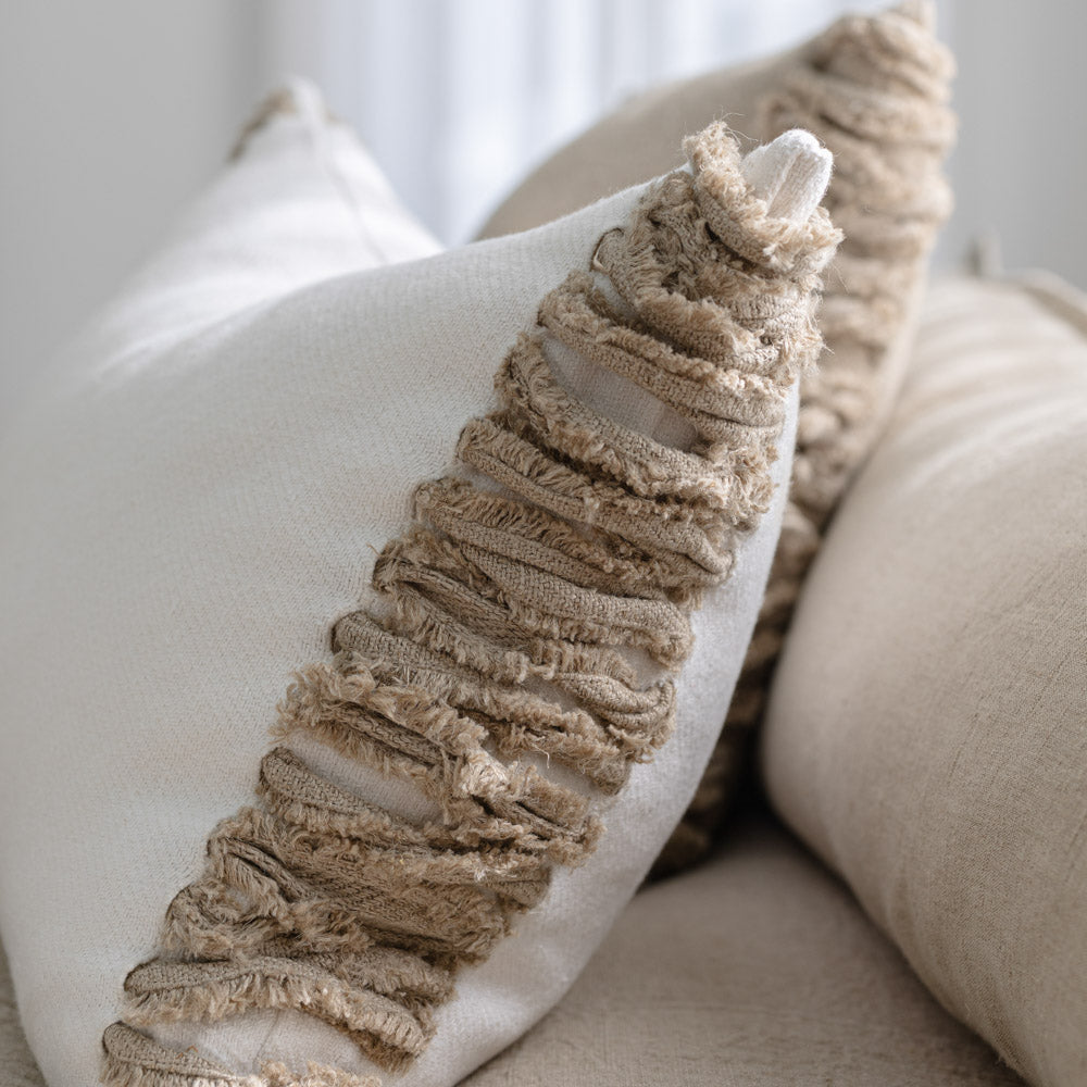 Aperitif Linen Cushion - Off White/Natural