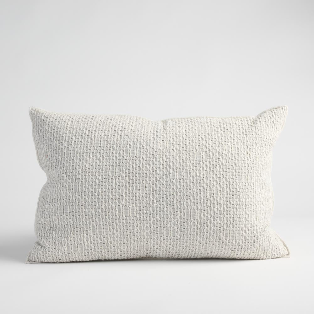 Angler Cushion - Soft Blue/Off White