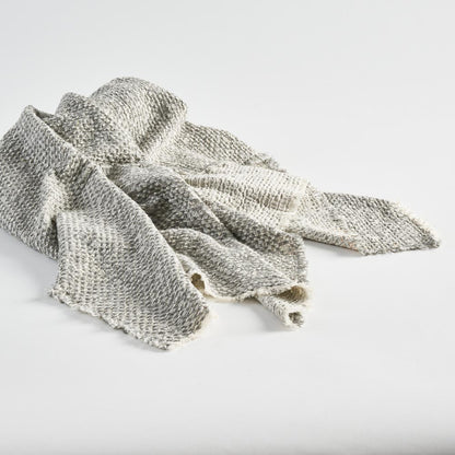 Angler Reversible Throw - Soft Blue/Off White