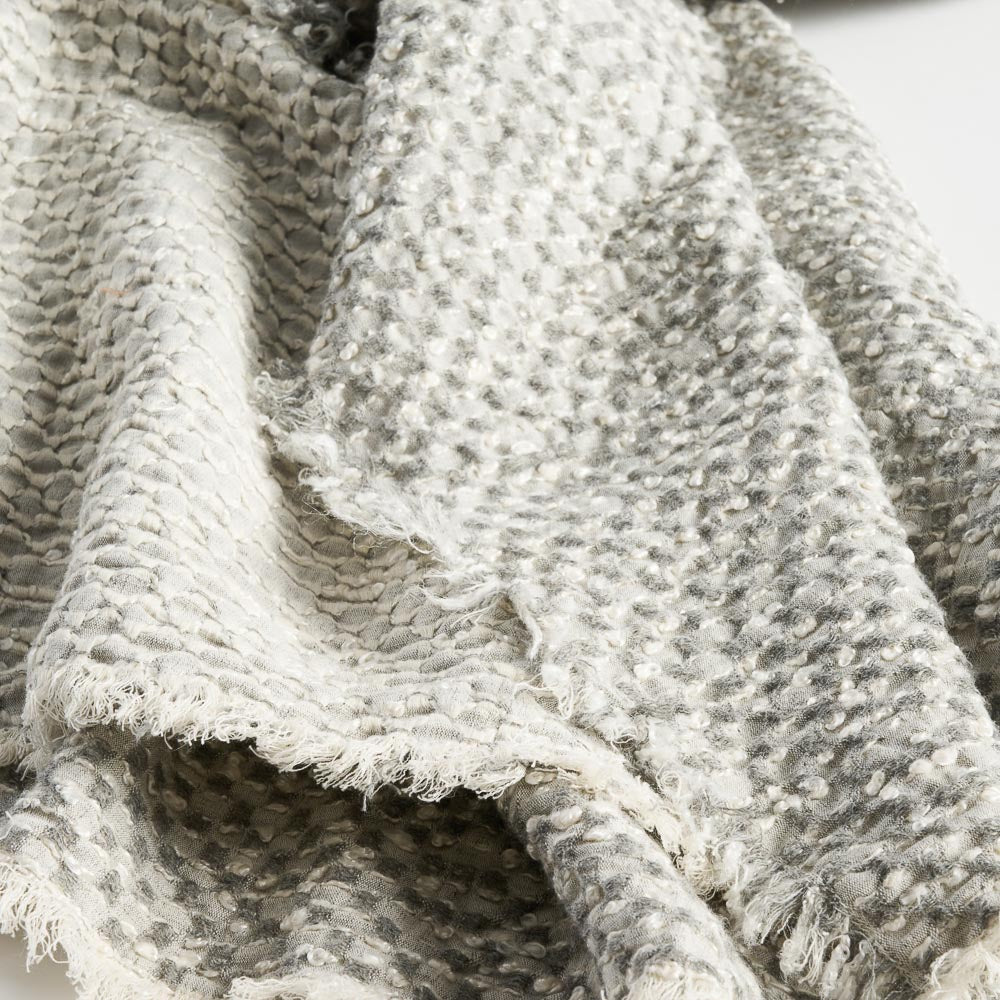 Angler Reversible Throw - Soft Blue/Off White