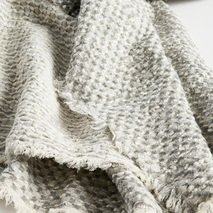Angler Reversible Throw - Soft Blue/Off White