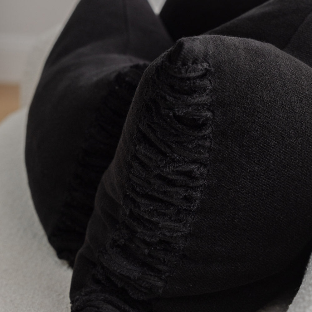 Aperitif Linen Cushion - Black