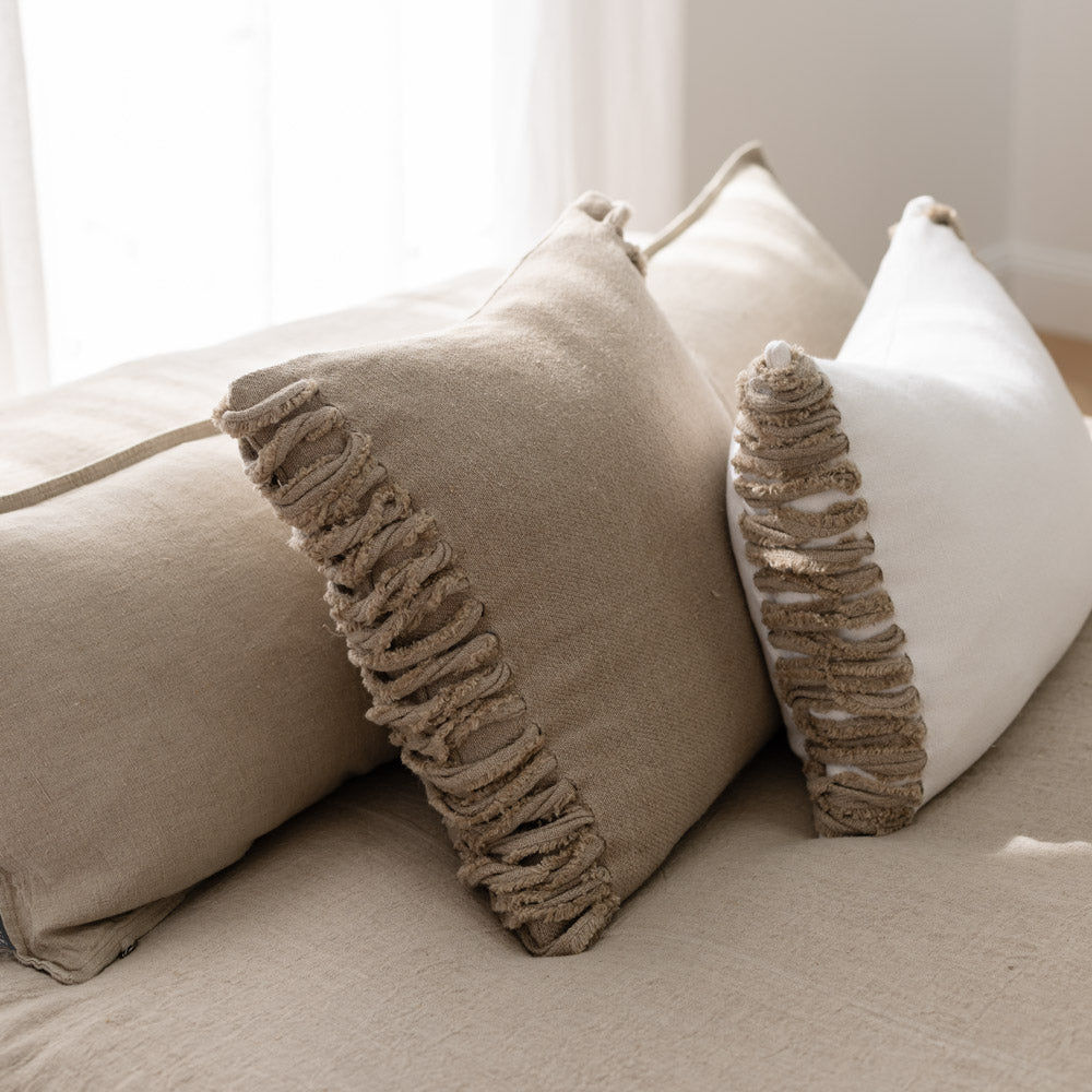 Aperitif Linen Cushion - Off White/Natural