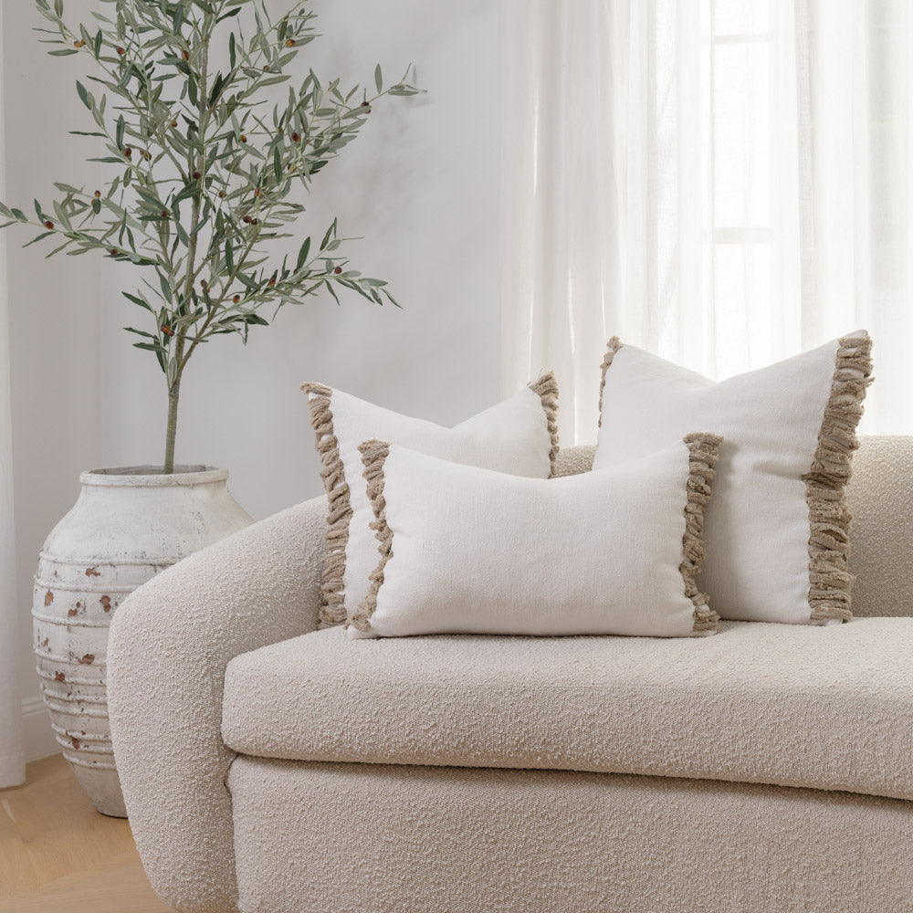 Aperitif Linen Cushion - Off White/Natural