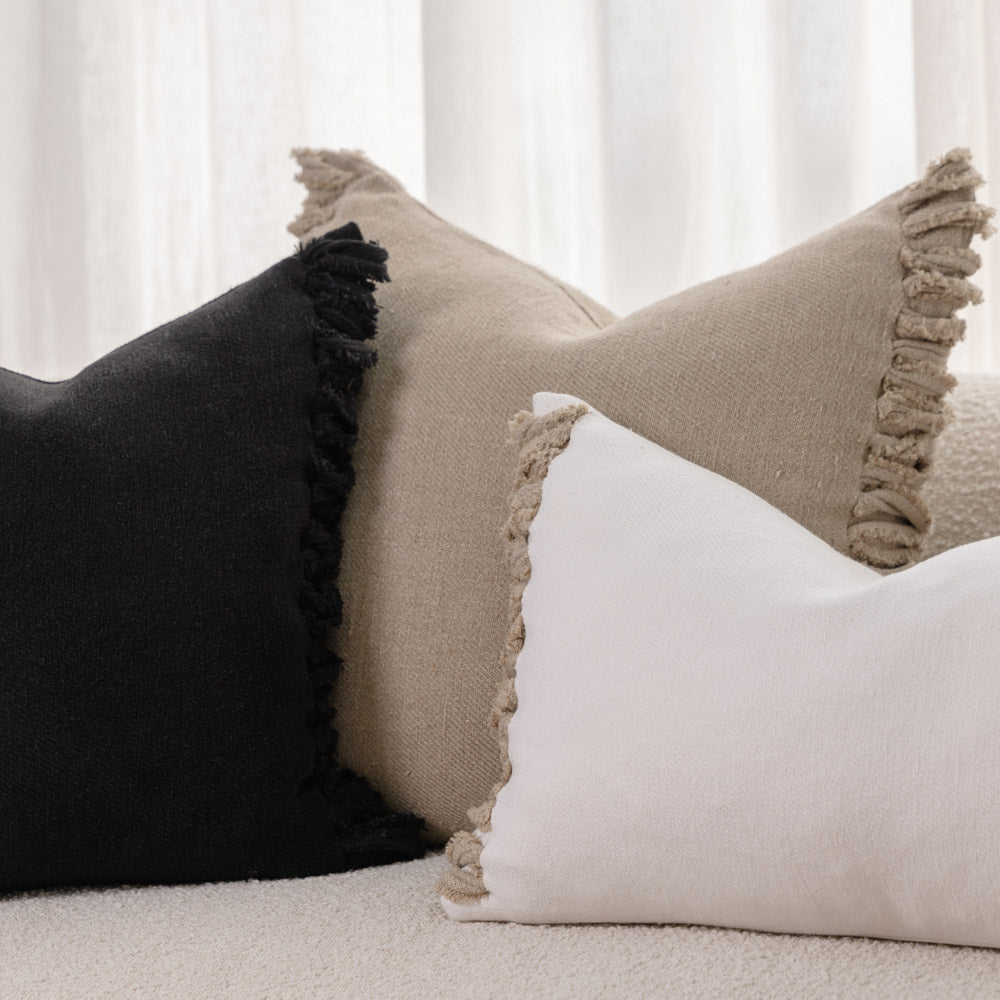Aperitif Linen Cushion - Off White/Natural