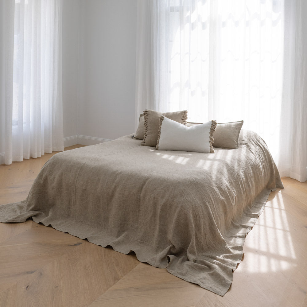 Aperitif Linen Cushion - Off White/Natural