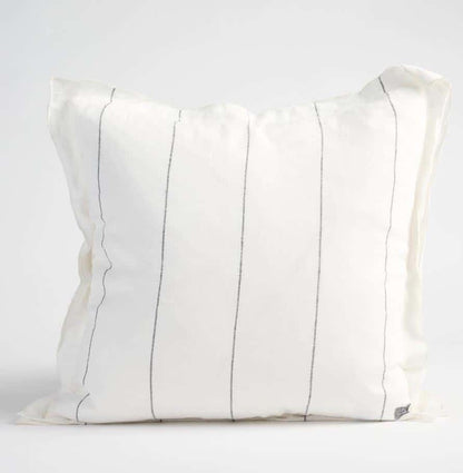 Carter Linen Cushion - Off White w&