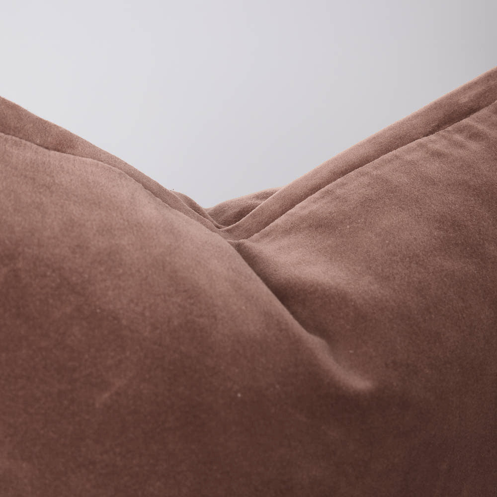 Evelyn Velvet Long Lumbar- Clay