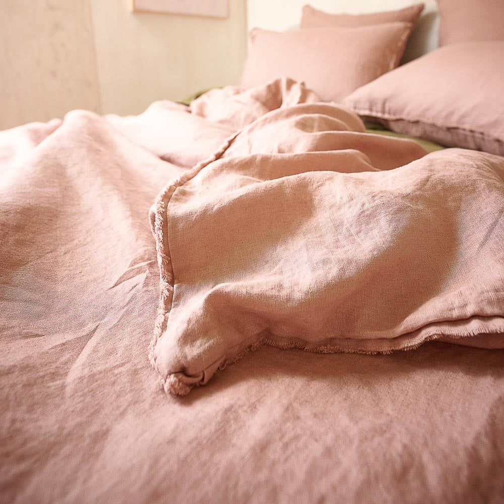 French Linen Duvet Cover - Lotus