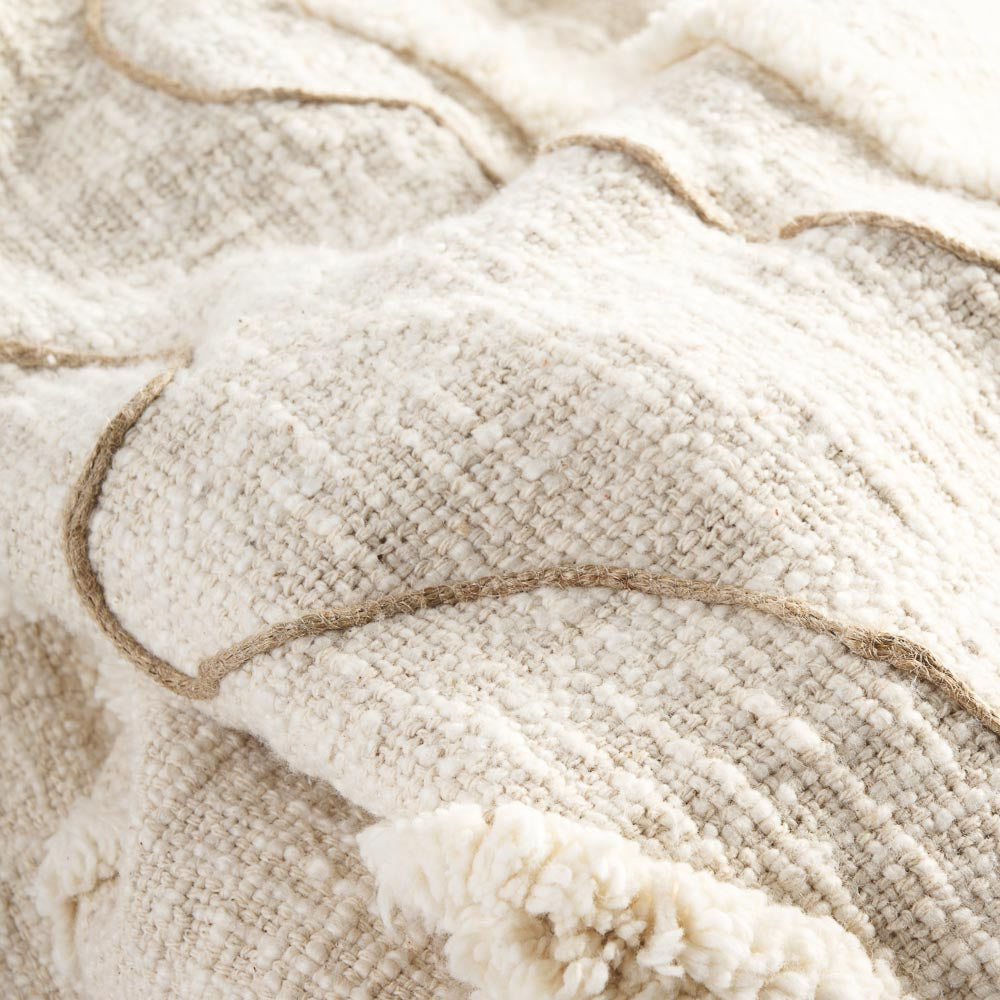 Lamond Linen Throw - Ivory/Natural