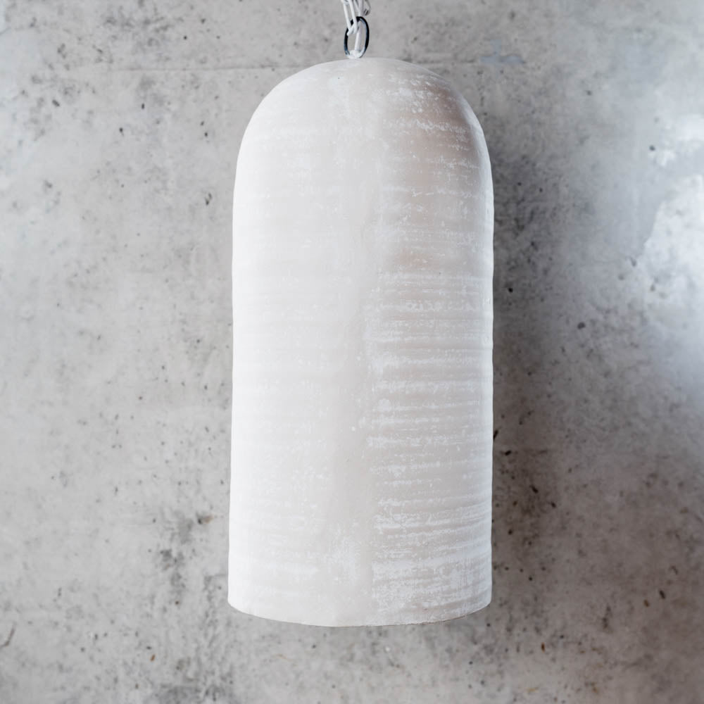 Long Hanging Pendant - White
