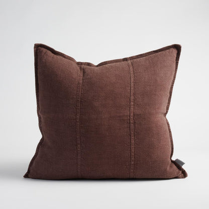 Luca® Linen Cushion - Chocolate