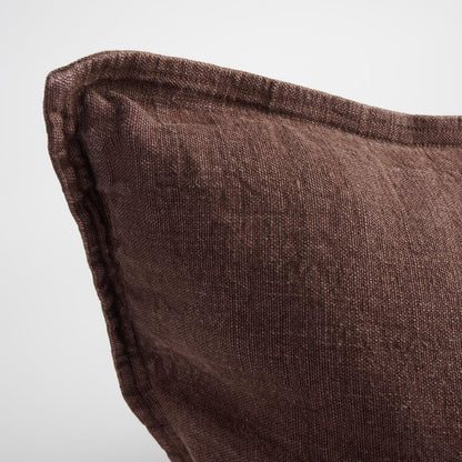 Luca® Linen Cushion - Chocolate