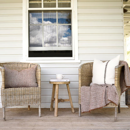 Noah Throw - Nutmeg/Off White