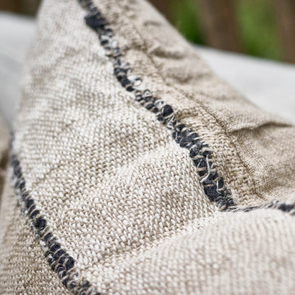 Retreat Cushion -  Natural/Ivory/Black