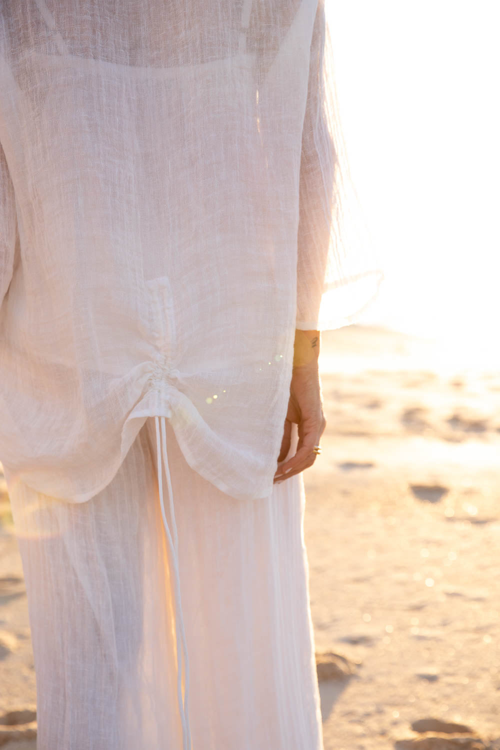 Margot Linen Top - Off White