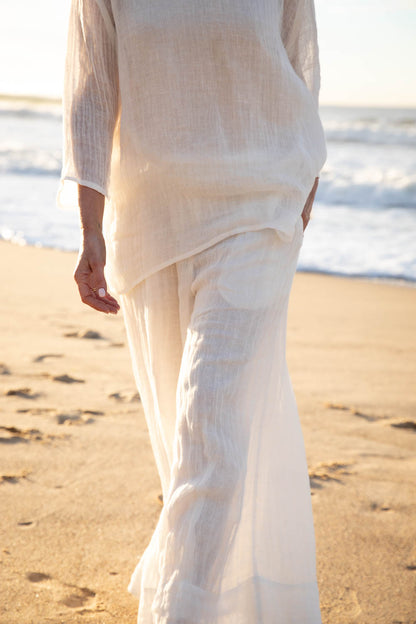 Arana Linen Pant - Off White
