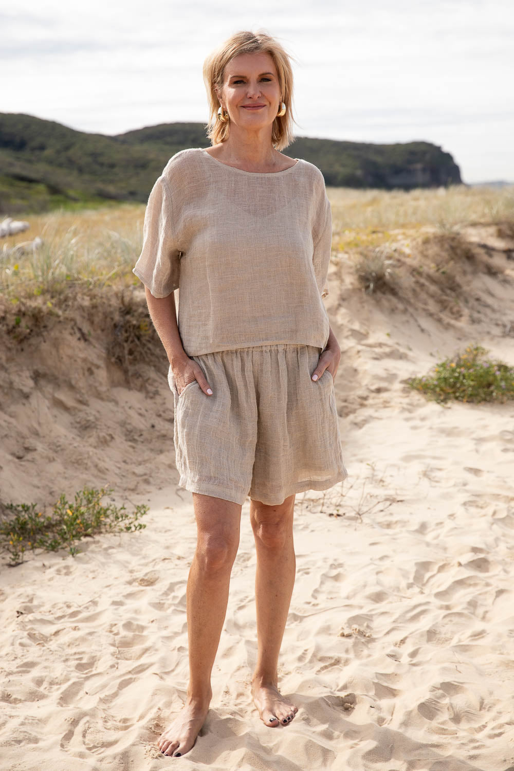 Womens linen shorts australia cheap
