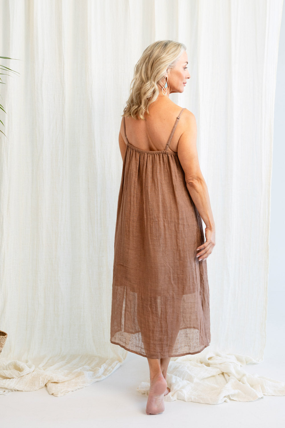 Luxe Linen Linen Midi - Clay