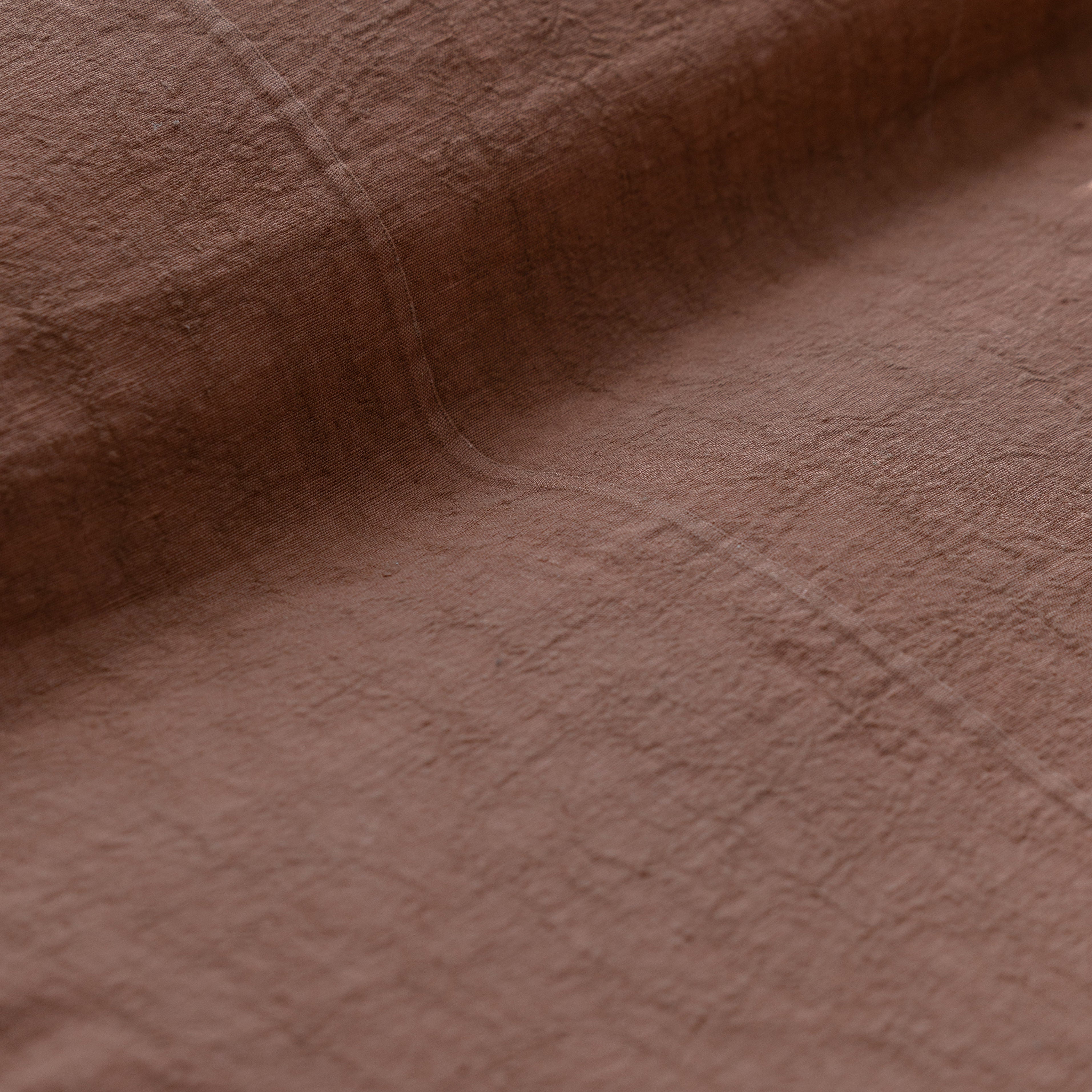 Luca Linen Bed Cover - Clay