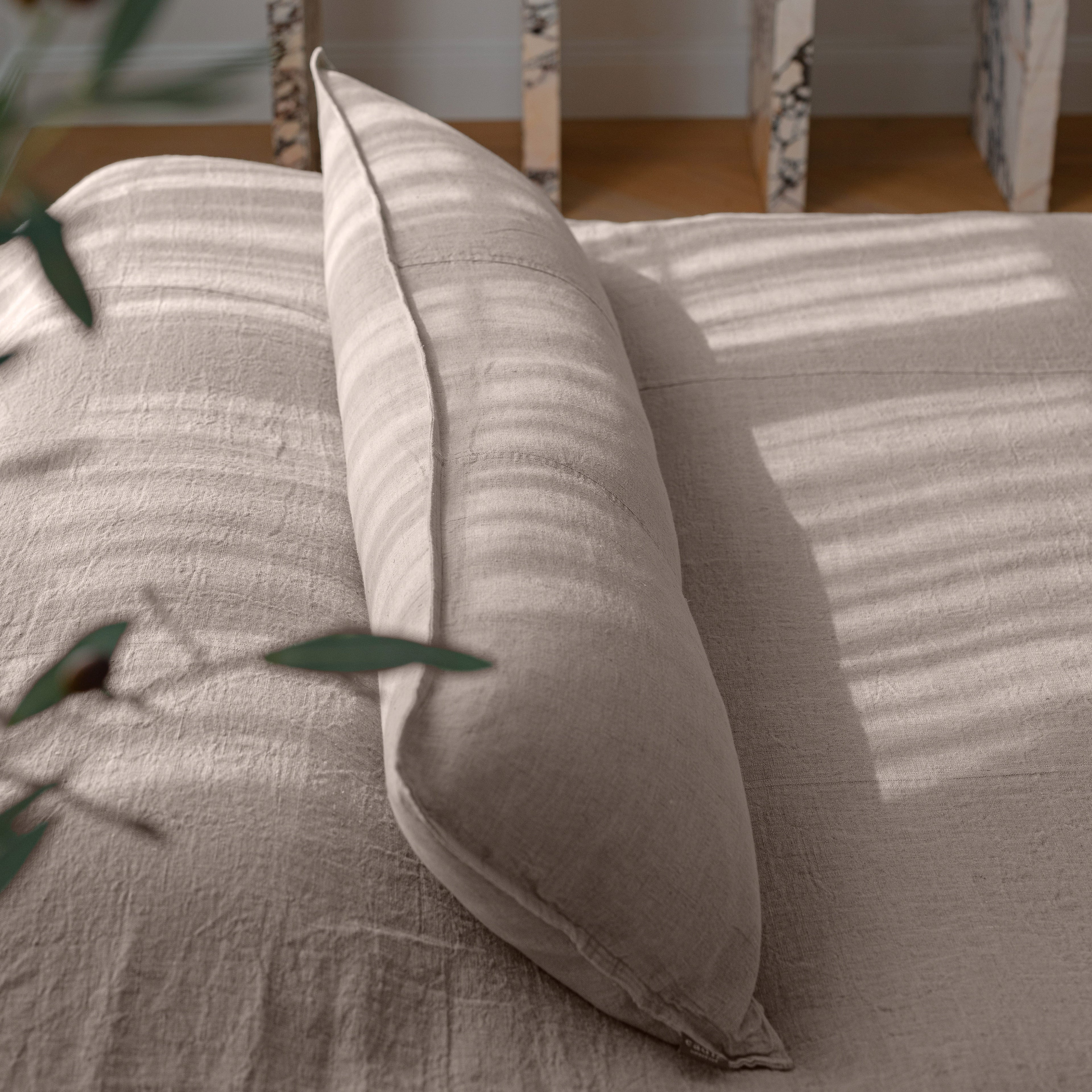 Luca Linen Bed Cover - Natural