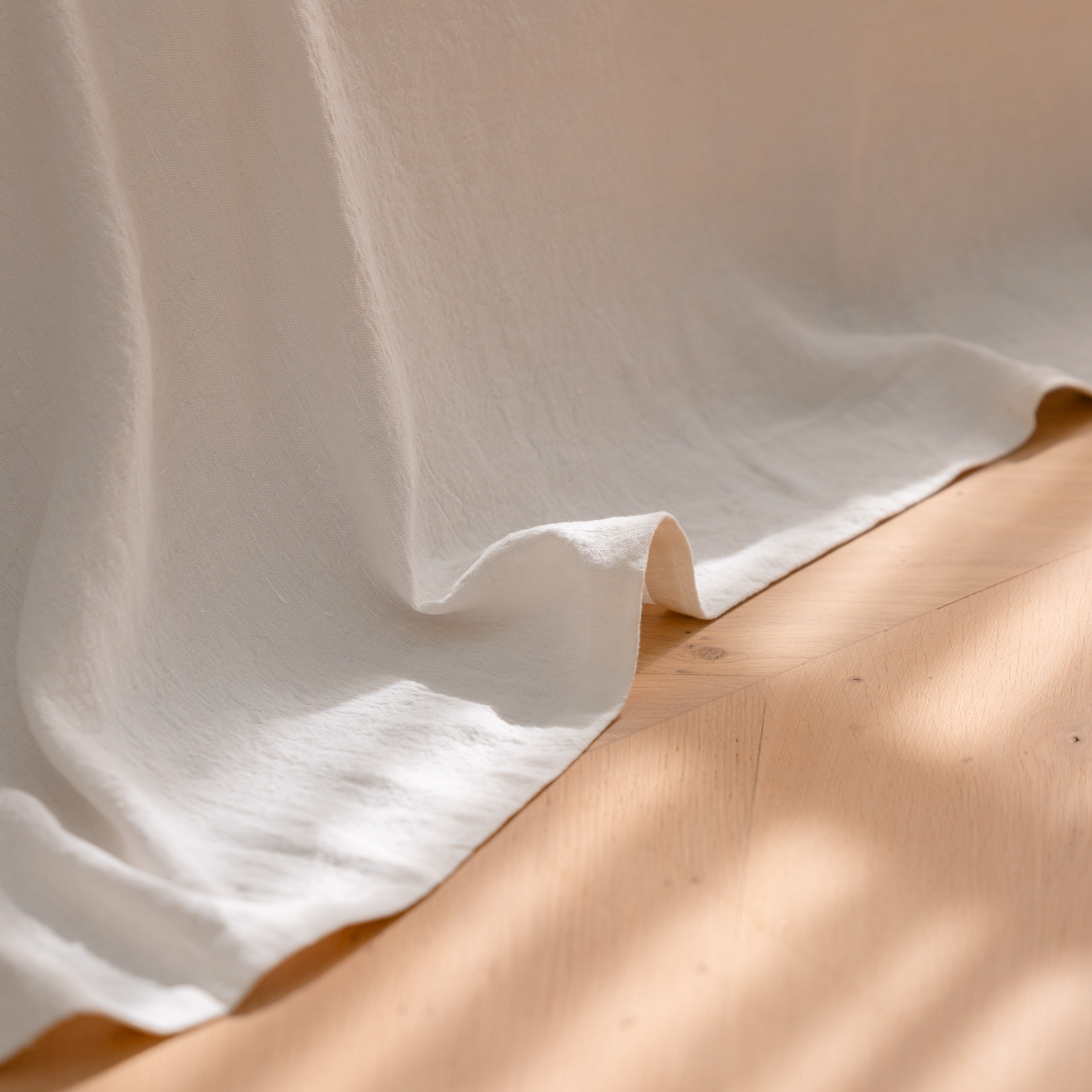 Luca Linen Bed Cover - Off White
