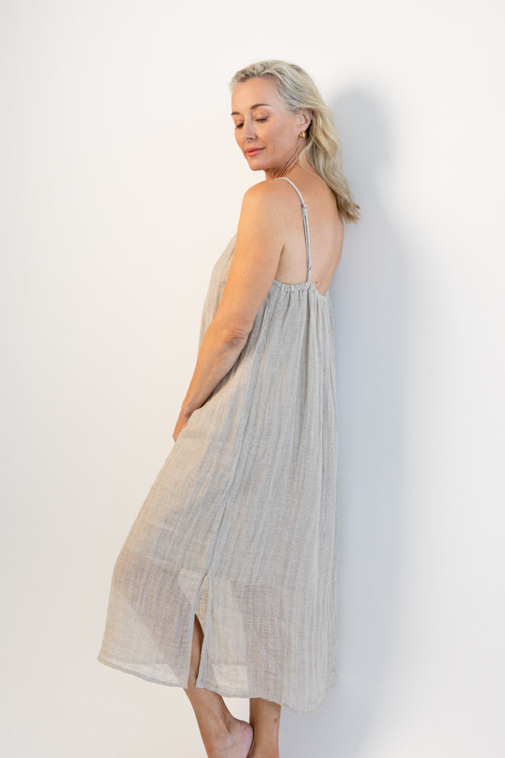 Luxe Linen Linen Midi - Natural