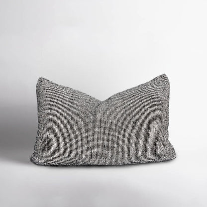 Verdure Linen Cushion - Natural/Black