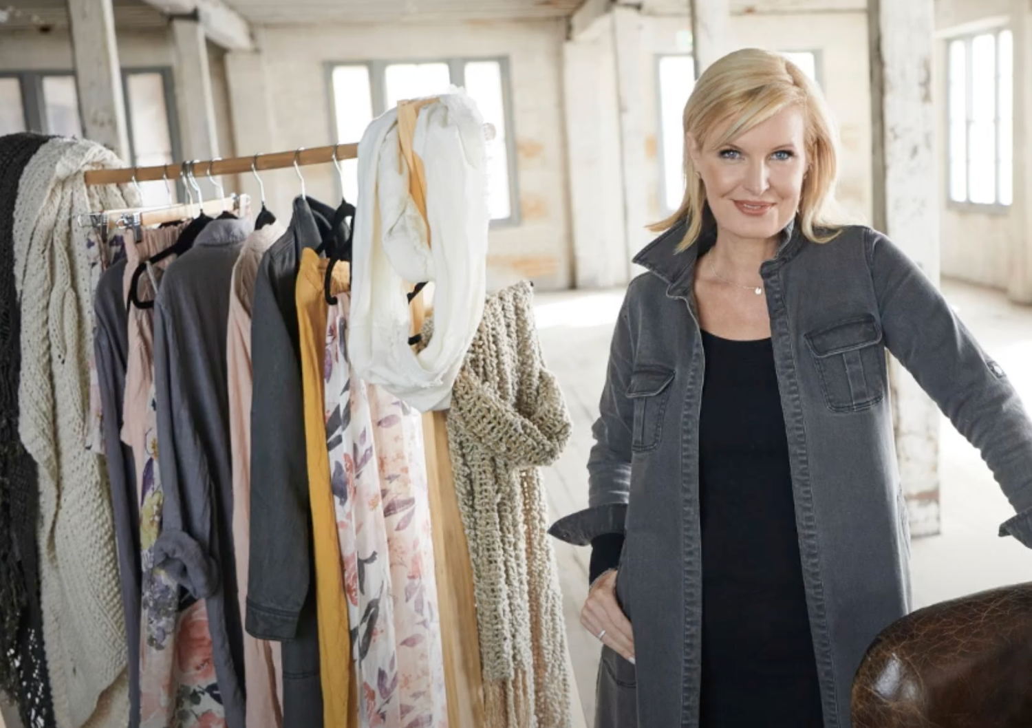 Load video: Video with Trudie Cox, founder of Eadie, giving advice on styling Eadie products clothing.