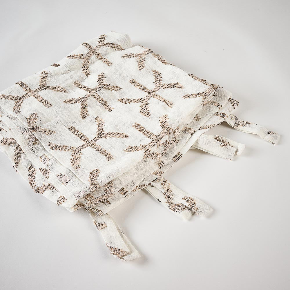 Eros Linen Curtain - Off White/Nutmeg