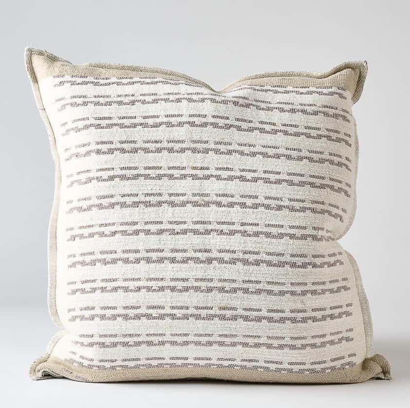 Hagen Cushion -  Off White/Slate