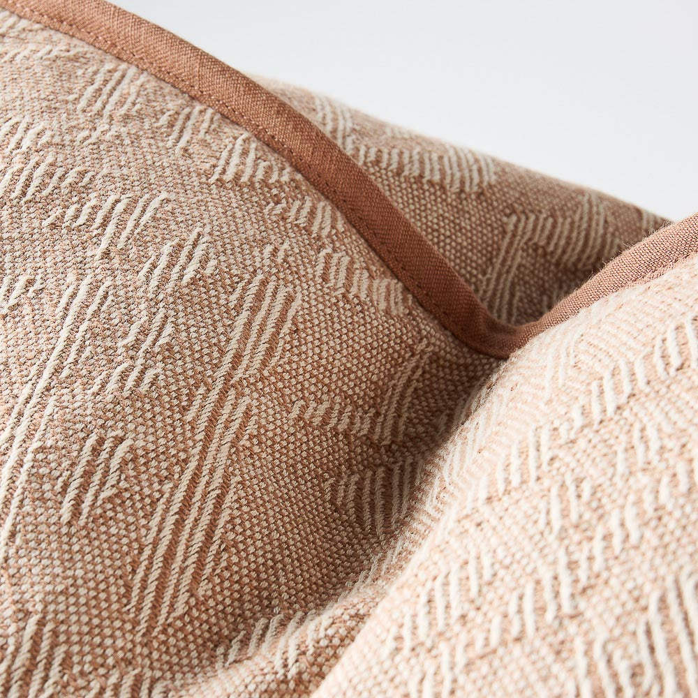 Helga Cushion - Clay/Off White