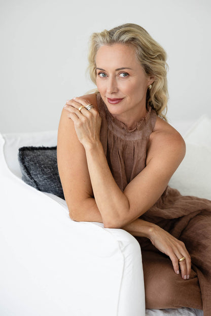 Ava Linen Top - Clay