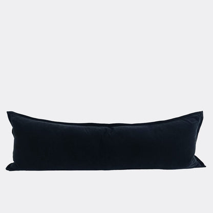 Evelyn Velvet Long Lumbar- Black